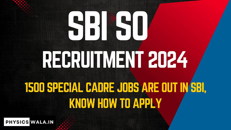 SBI SO Recruitment 2024